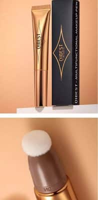 שימר מבריק נוזלי+צללית עם ספוגית